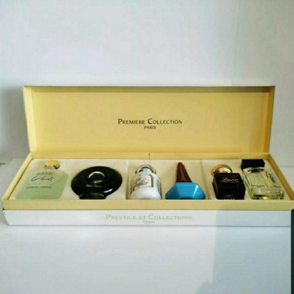 Premiere Collection Set of 6 French Designer Perfumes--Vintage, NIB, Sealed - Picture 3 of 3